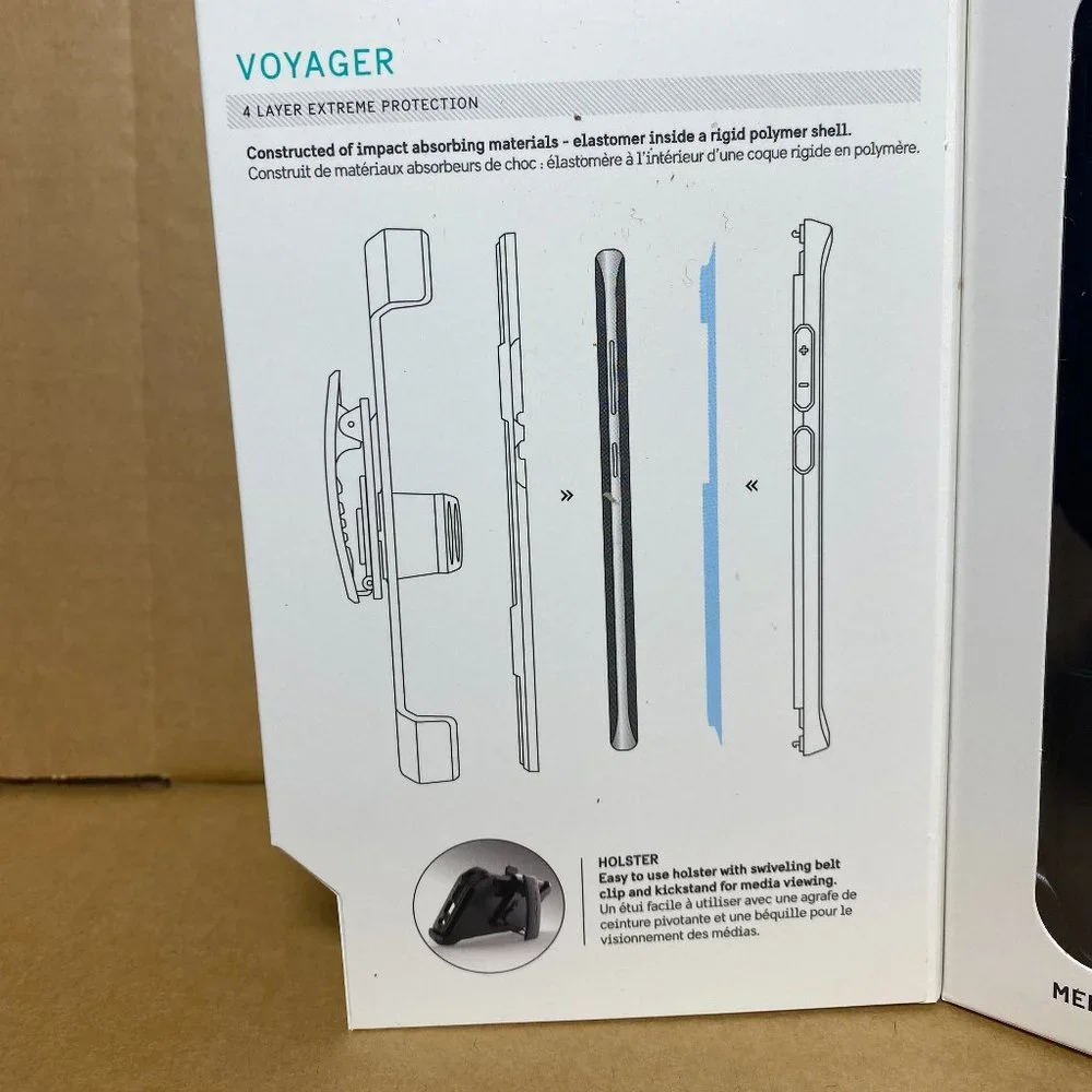 Pelican Voyager Galaxy‎ S8 Case Military Grade Screen Protector Holster Black